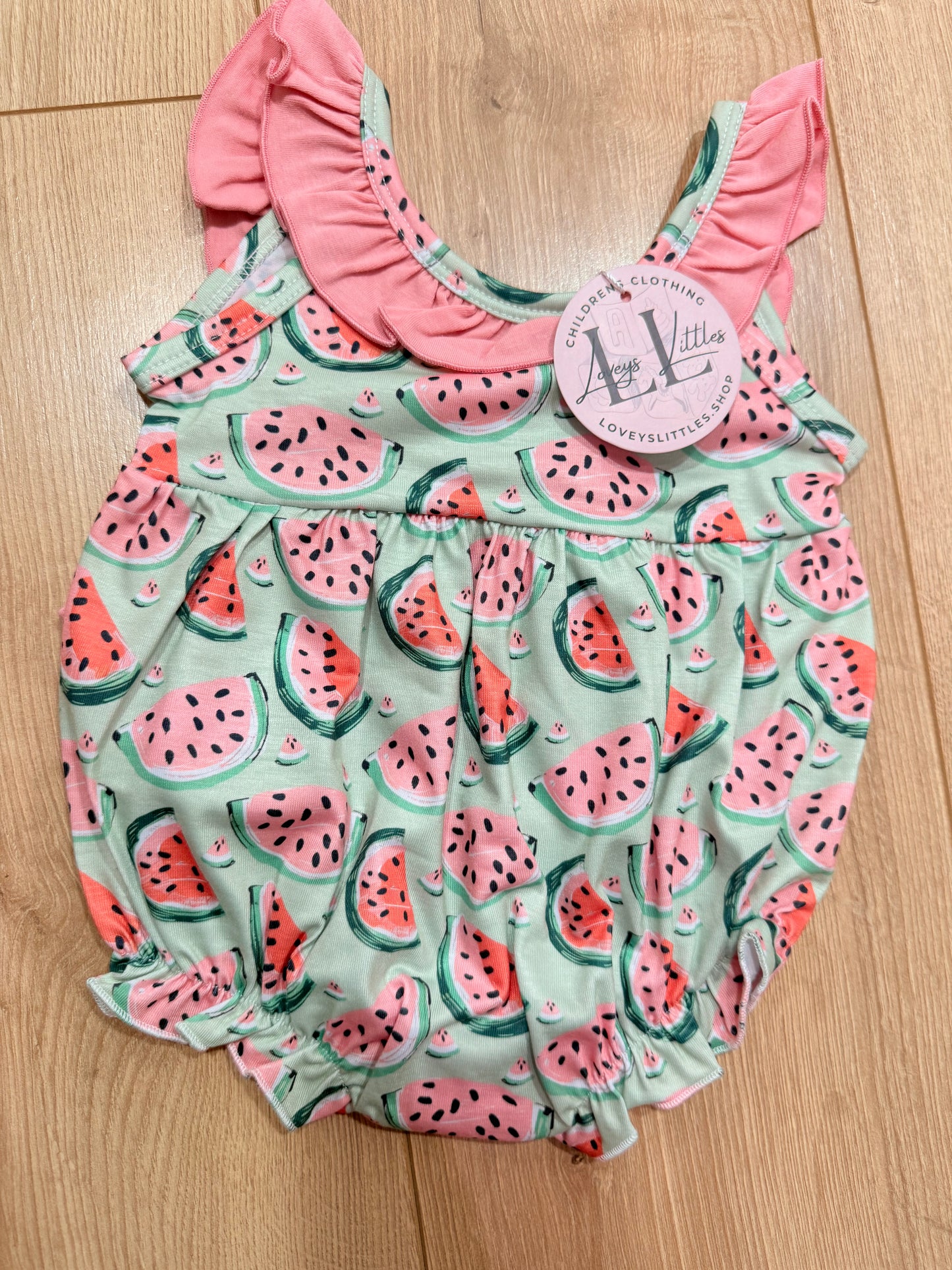 Watermelon Ruffle Girl Bubble