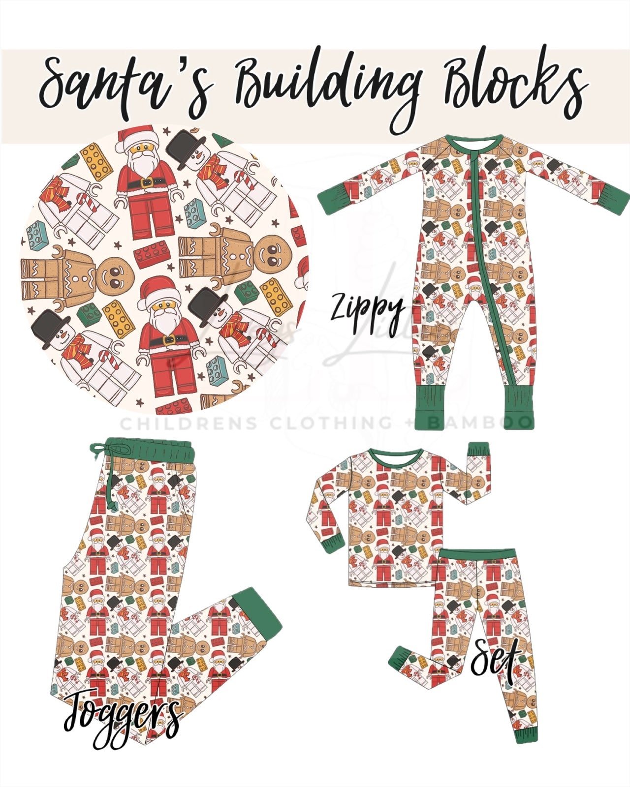 Santa’s Building Blocks BAMBOO- PREORDER ETA OCT