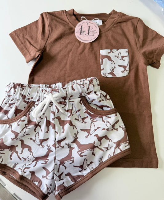 Brown Deer and Duck Set