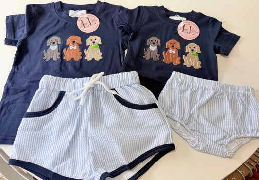Navy Trio Pups Collection