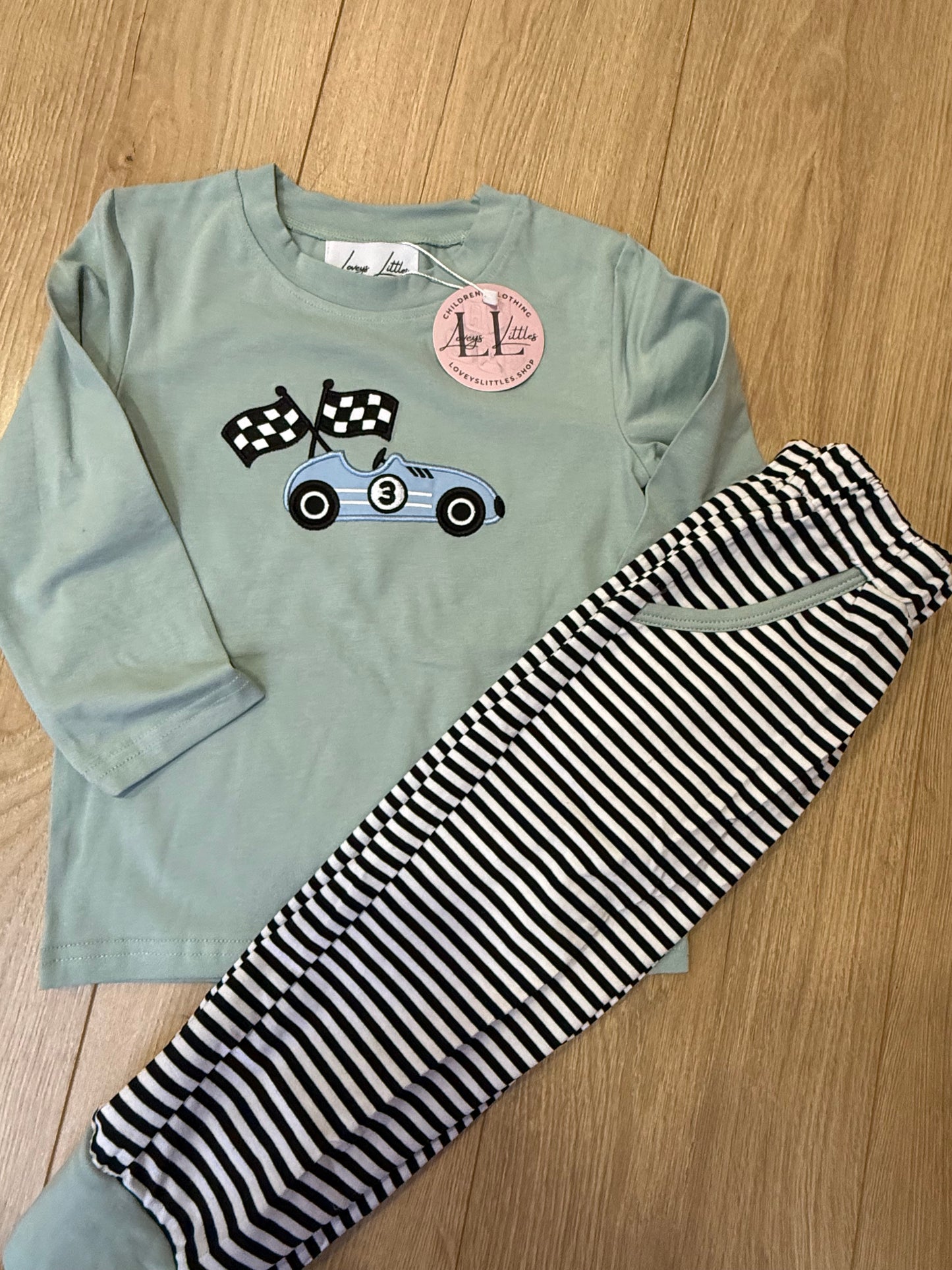 Sage Race-car Jogger Set