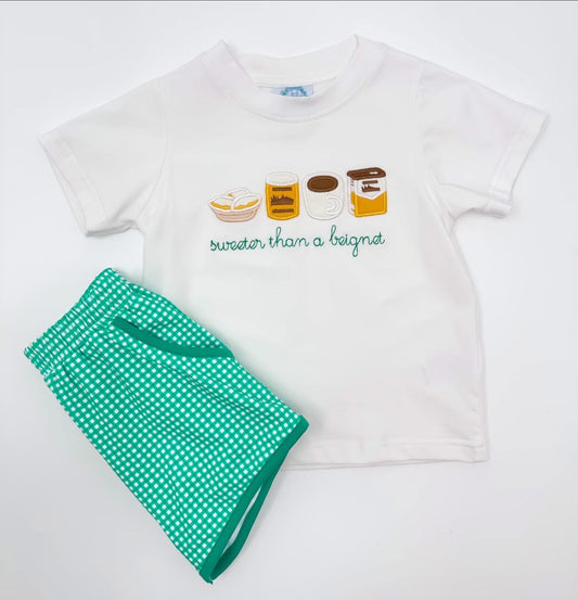 Sweeter than a beignet boy set - APPLIQUÉ