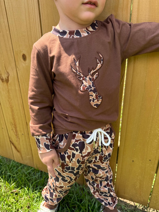 DEER CAMO JOGGERS SET